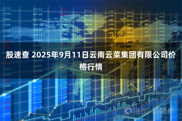 股速查 2025年9月11日云南云菜集团有限公司价格行情