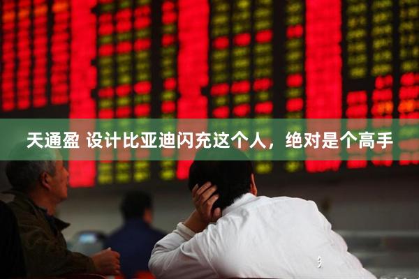 天通盈 设计比亚迪闪充这个人，绝对是个高手